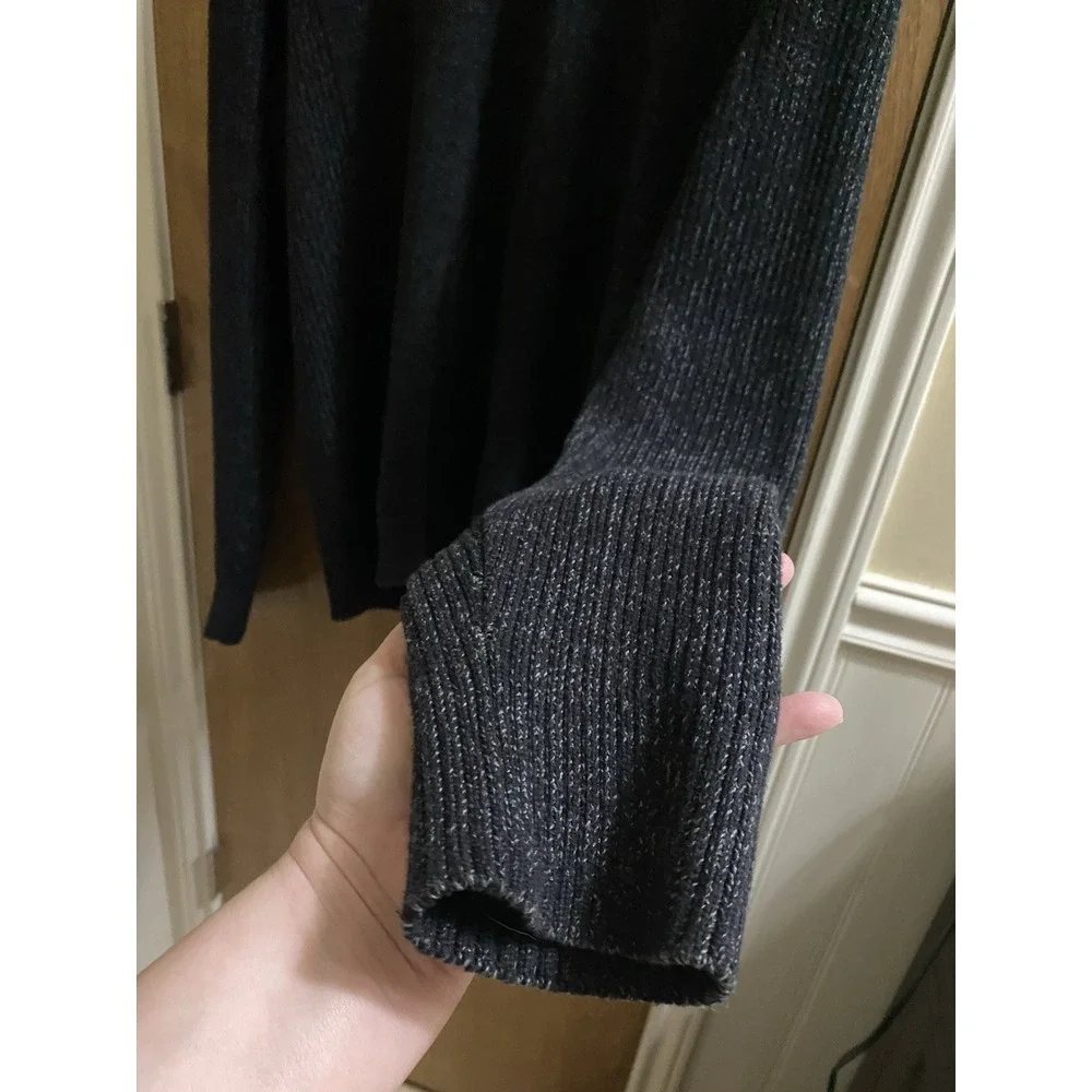 American Rag Mens Cowlneck Sweater Size XXL Black Cotton Stretch Pullover Twill